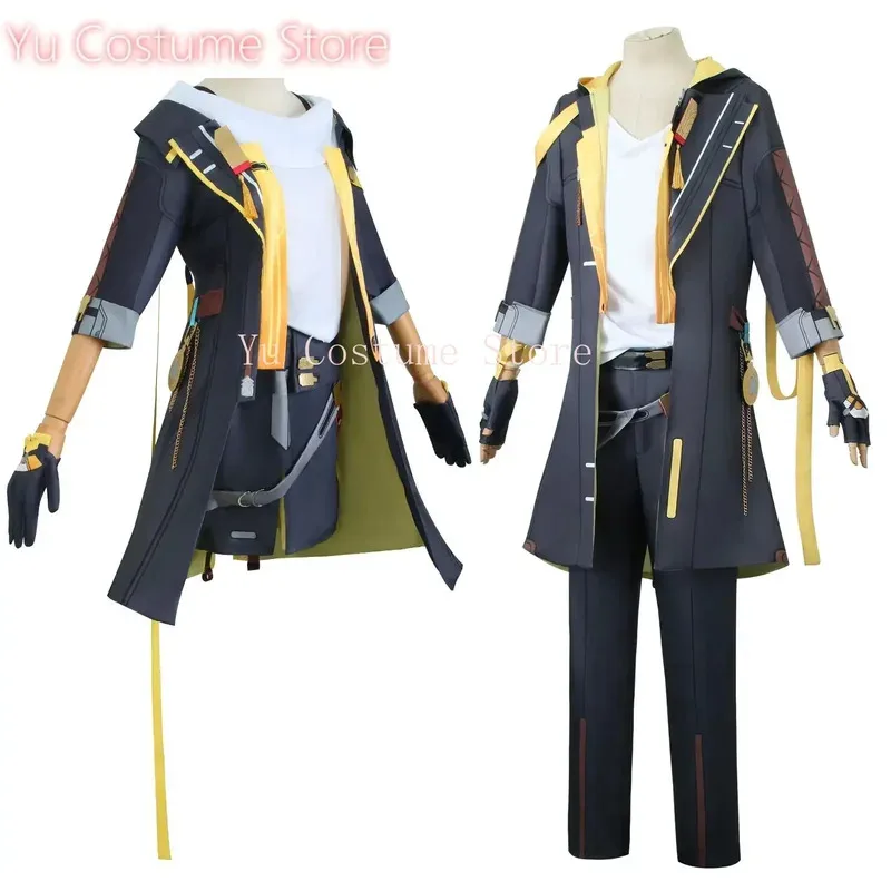 أزياء CyTrailblazer التأثيرية أزياء هونكاي ستار ريل كرنفال موحدة شعر مستعار أنيمي أزياء الهالوين للرجال ملابس شخصية اللعبة يو كوستو