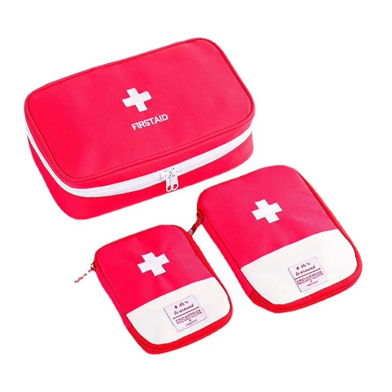 Small First Aid Kit for Travel Outdoor Car Camping Band Aid Dressing Tape Storage Bag Emergency Survival Bag Pill Organizer Case