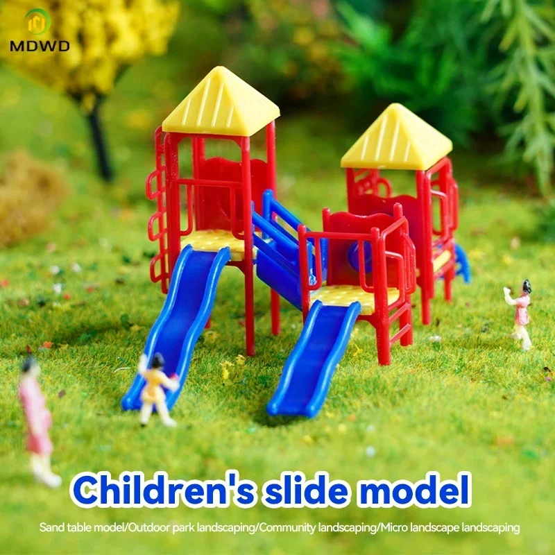 Zestaw do samodzielnego montażu modelu kontenerów w skali HO dla dzieci, idealny do przedszkola, jako elementy do budowania zjeżdżalni i placów zabaw.