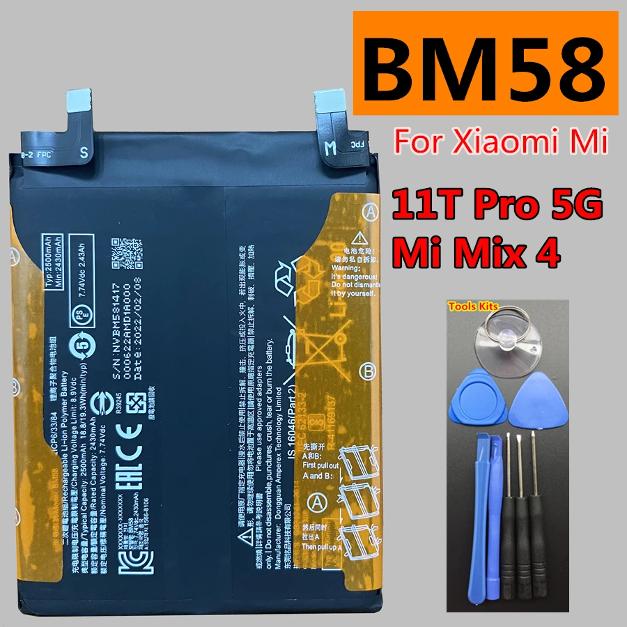 Nuovo originale BM4V BM4X BM55 BP42 BM58 BP46 per Xiaomi Mi 12 12X 11 11T Pro 10 11 Ultra Lite Mix 4 Mix4 5G Smart Phone batteria