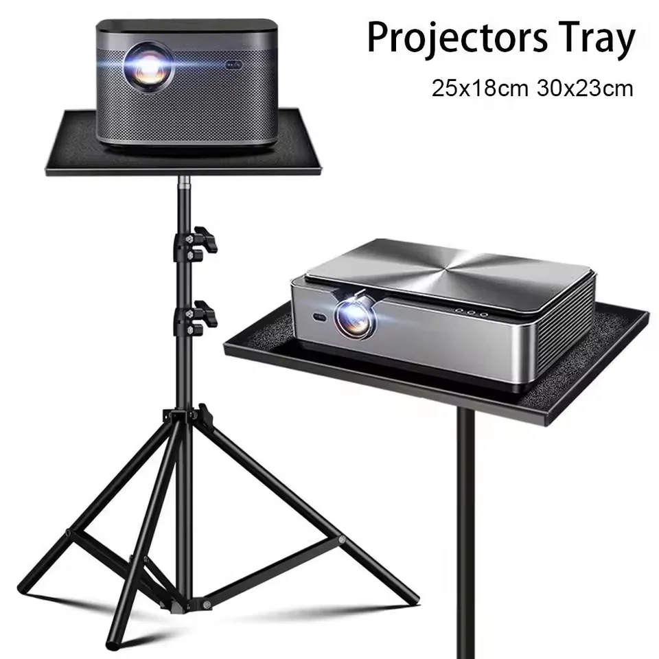 Projectors Tray 1/4inch Thread Floor Projector Stand 120CM Adjustable Telescopic Rod Tripod DJ Equipment Holder for Projectors