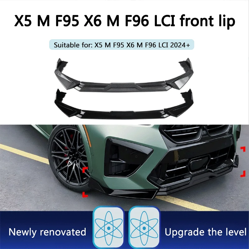 Alerón Delantero Especial, Spoiler para Parachoques, Accesorios de Modificación Exterior para BMW X5 M F95 X6 M F96 LCI 2024+