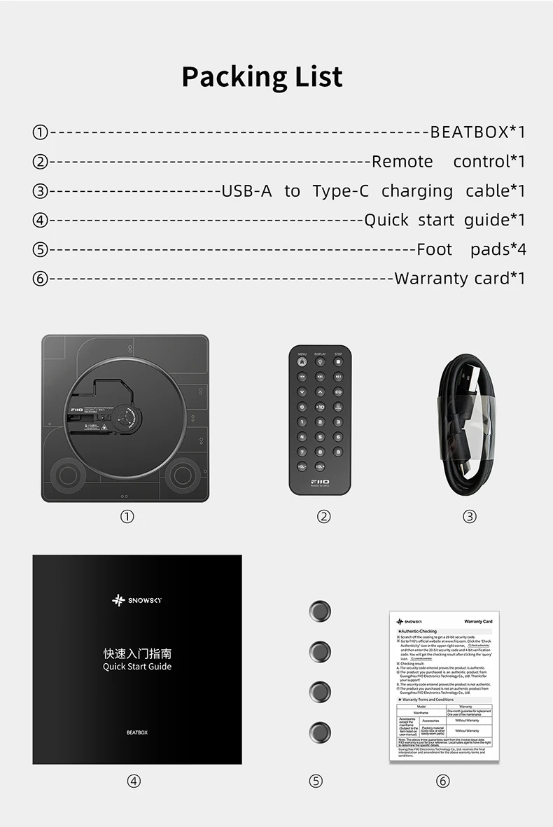 FiiO Snowsky BEATBOX HiFi Stereo CD Player – Retro Music Player with Bluetooth, USB & FM Radio Sa349bfadf77e41feb0eba07de2916714s
