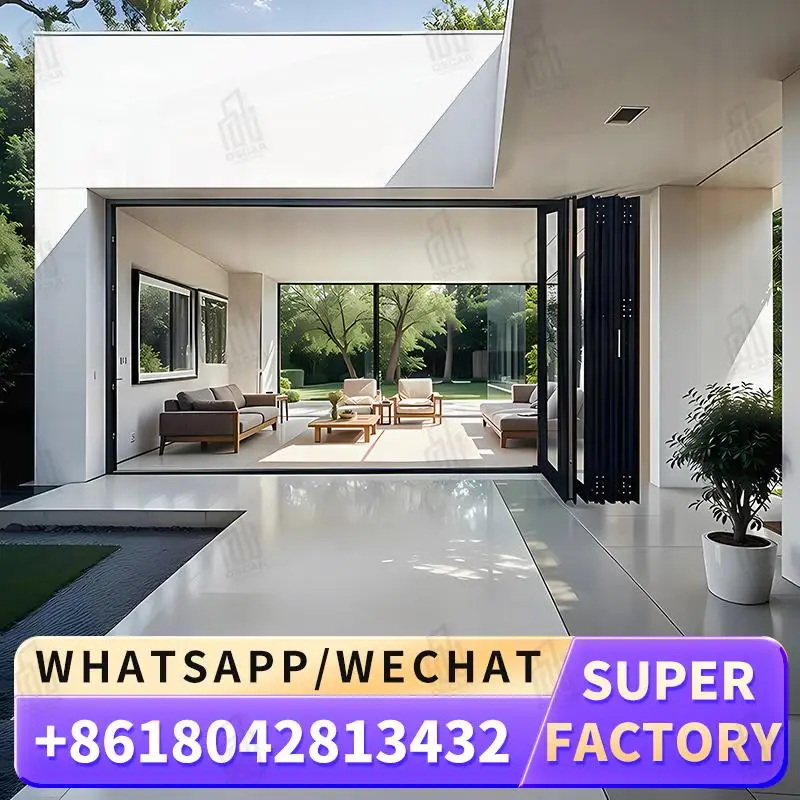 

Customizable Factory Made Windows Foldable Door Ideal for European Commercial Spaces Innovative Functionality Windows Foldable D