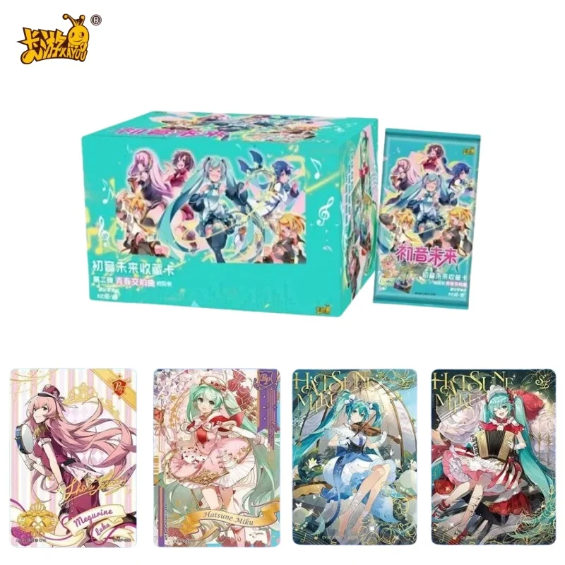 

KAYOU Genuine Hatsune Miku Card Youth Symphony Vol.2 First See Package Anime Peripheral Collection Cards Holiday Gift for Fans