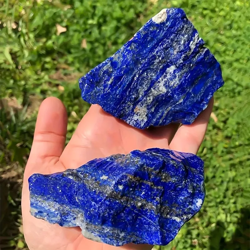 1/2/3pcs Raw Lapis Lazuli Crystal Natural Stone For DIY Home Decor Collectible Mineral Specimen Holiday Gifts