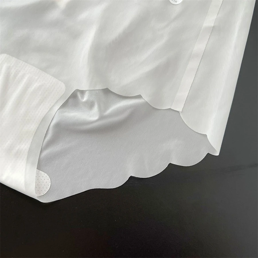 4 قطعة الحرير الجليد سلس الملابس الداخلية رقيقة جدا النساء سراويل مثير شفافة تمتد ملخصات منتصف الخصر مريحة الغيوم الملابس الداخلية