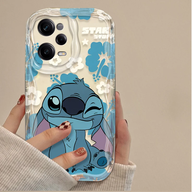 حافظة شفافة لطيفة ممتعة من Stitch Angel لهاتف Xiaomi Redmi Note 14 13 12 11 10 9 Pro Plus 14S 12S 11S 10S 9S Redmi 14C 14R 13C 12 4G 5G