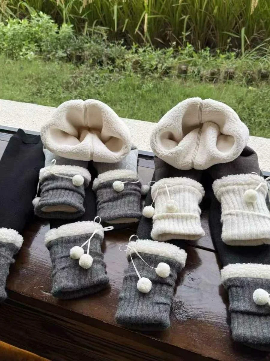 Thiened Fce Gefütterte Patchwork-Samt-Ballhose Kinder Winter Warme Lange Hose Mädchen Unterwäsche Hosen Intimated...