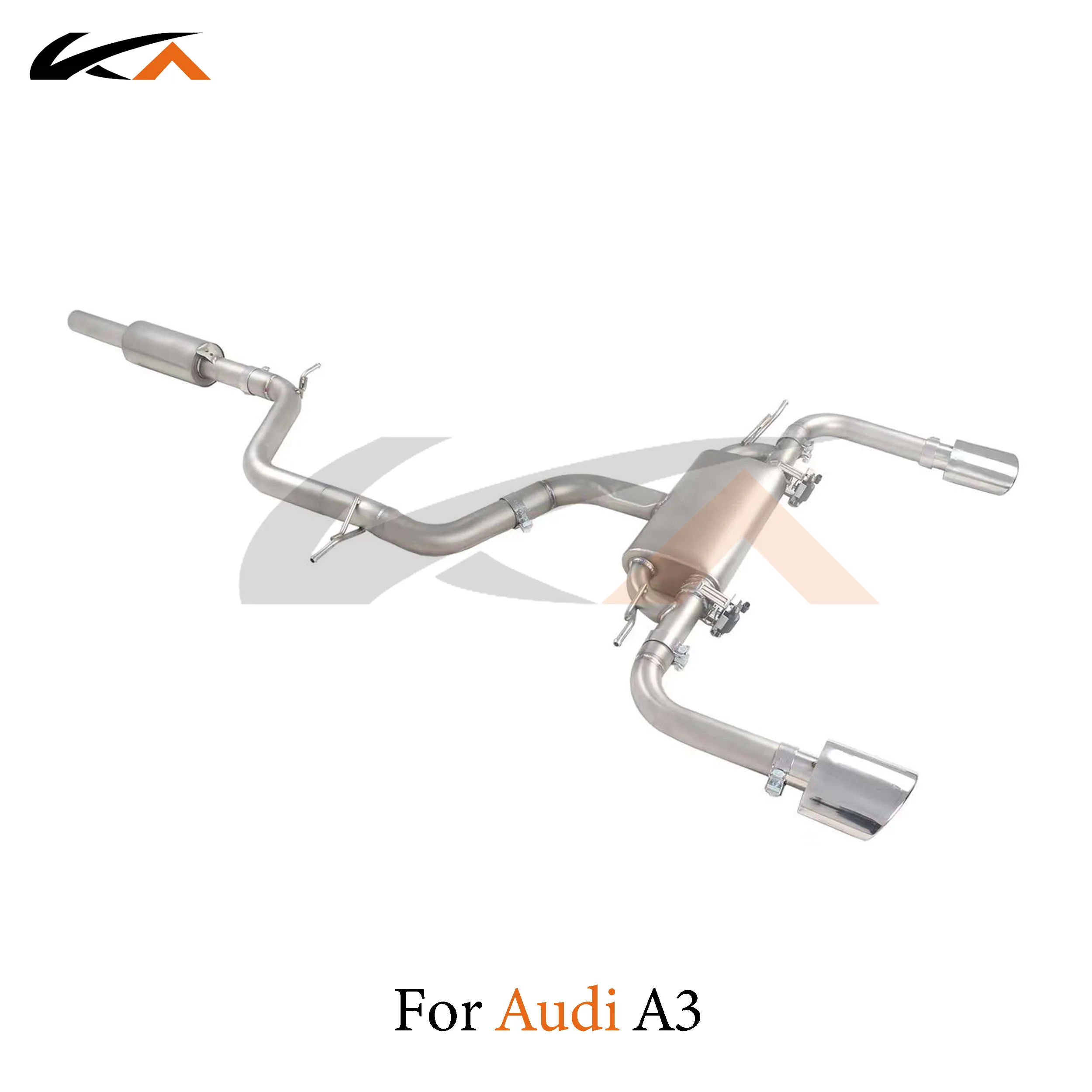 KA Tuning exhaust system stainless steel catback for Audi A3 1.4T 1.8T performance auto parts muffler valve car accessories