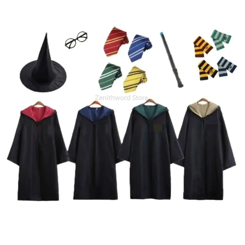 Cosplay-Kostüme für Halloween, Weihnachten und Feiertagspartys: Magische Robe mit Krawatte, Erwachsenen-Uniform-Outfit, Geschenk für Cosplay