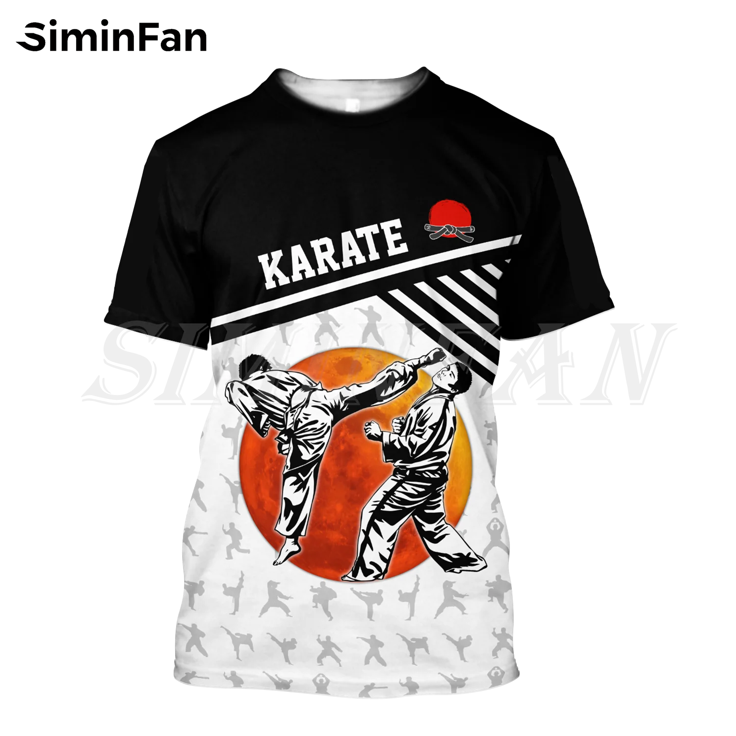 Hot Selling Karate Original Design Kenpo Sports 3D Printed Men\'s Casual T-shirt Summer Fashion Short Sleeve Breathable Blazer