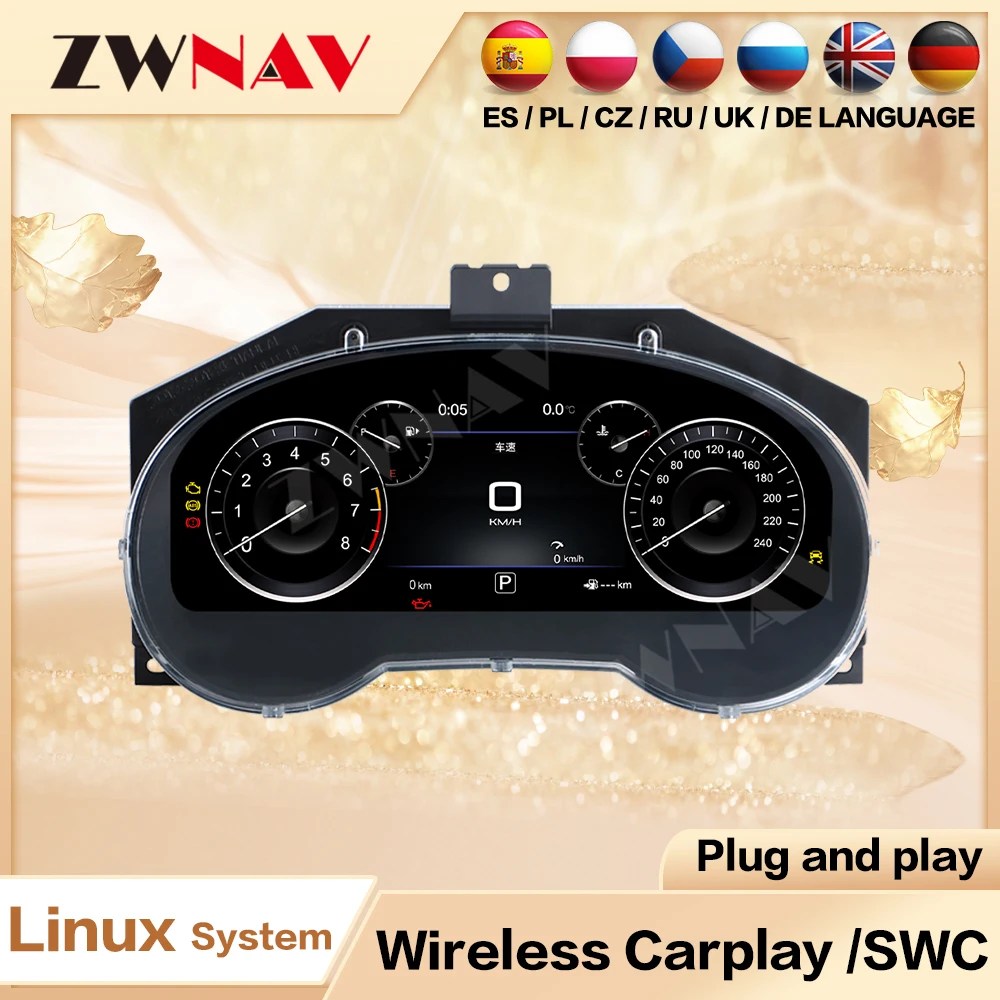 

ZWNAV Обновление автомобиля ЖК-инструмент Авто Спидометр Система Linux Цифровой кластер Виртуально для Nissan Teana/Pathfinder 2012 ~ 2020