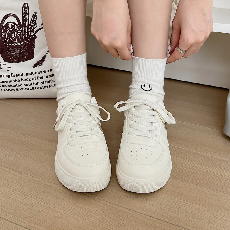 

Women's Vulcanize Shoes 2024 Summer Fashion Shoes for Women Lace Up Thick Sole Casual Ladies Sneakers Female Zapatos De Mujer