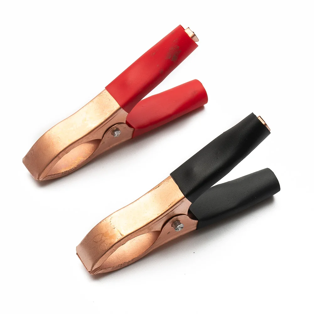 2pcs 30A 70mm Red Black Alligator Clips Caravan Van Battery Test Lead Clips Best Promotion Crocodile Clips Plug Power Connector