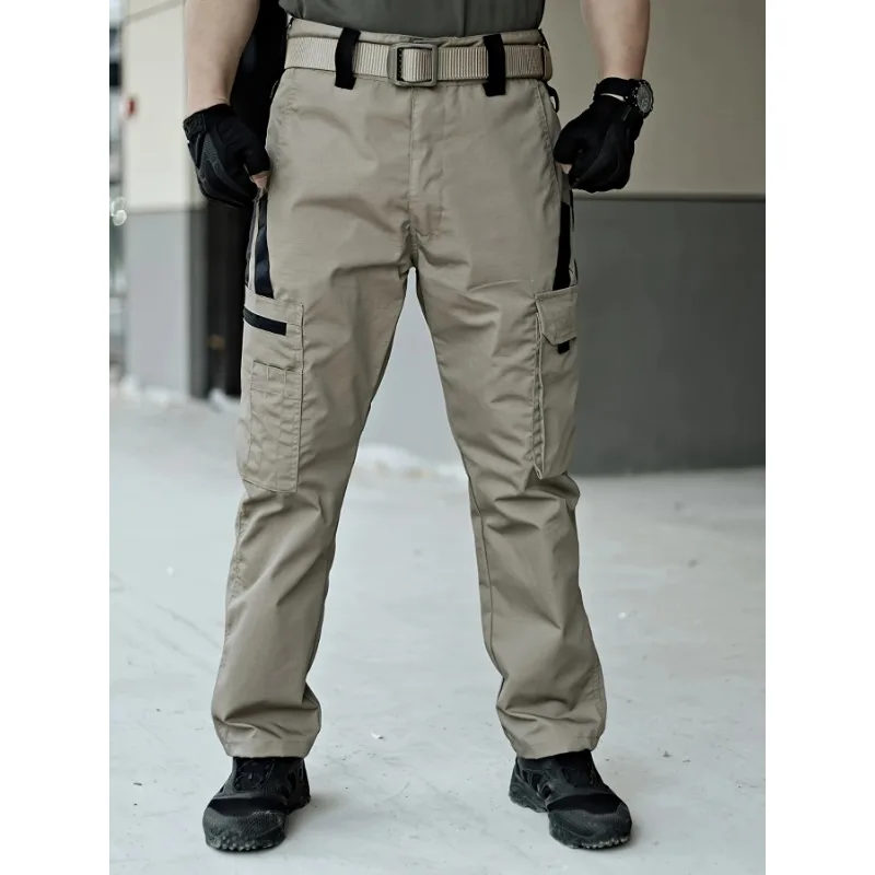 

Multi-pocket Elastic Tactical Pants Comfortable and Breathable Outdoor Cargo Pants Men's Training Cycling Hiking Casual Trousers