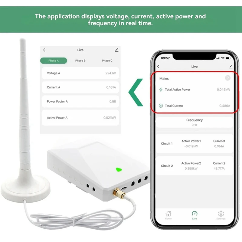 Best-Tuya Wifi Multi-Circuit 5 Channels Bi-Directional Power Energy Kwh Meter Monitor AC90-480V With 5PCS CT Clamps