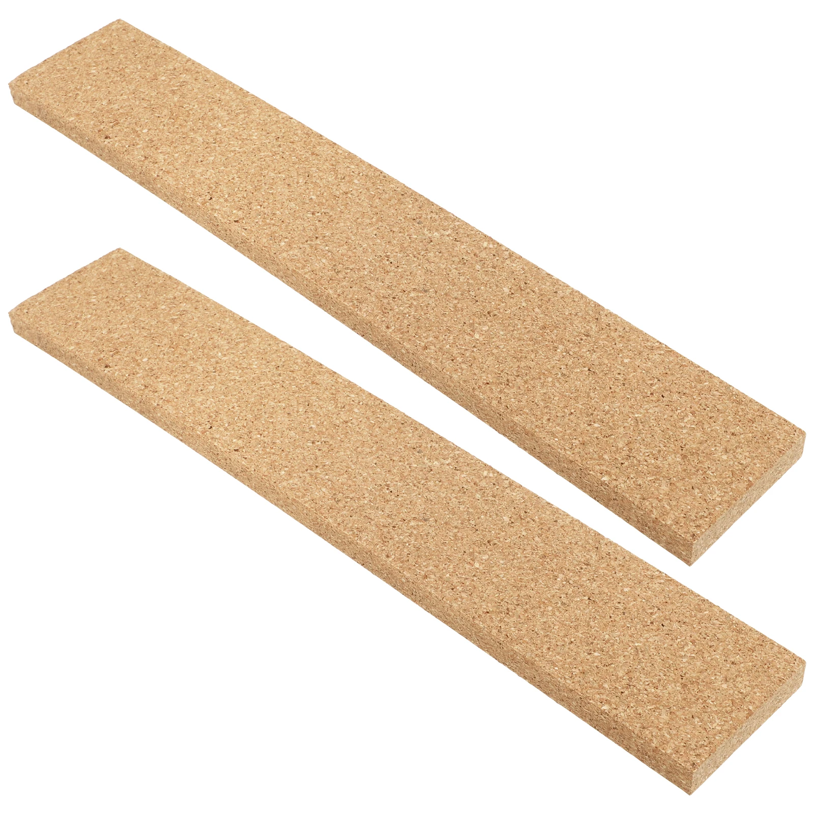 2Pcs Frameless Cork Message Board Strips Strong Adhesion Cork Display Board for Home Office Glass Wood Tile Surface Decoration