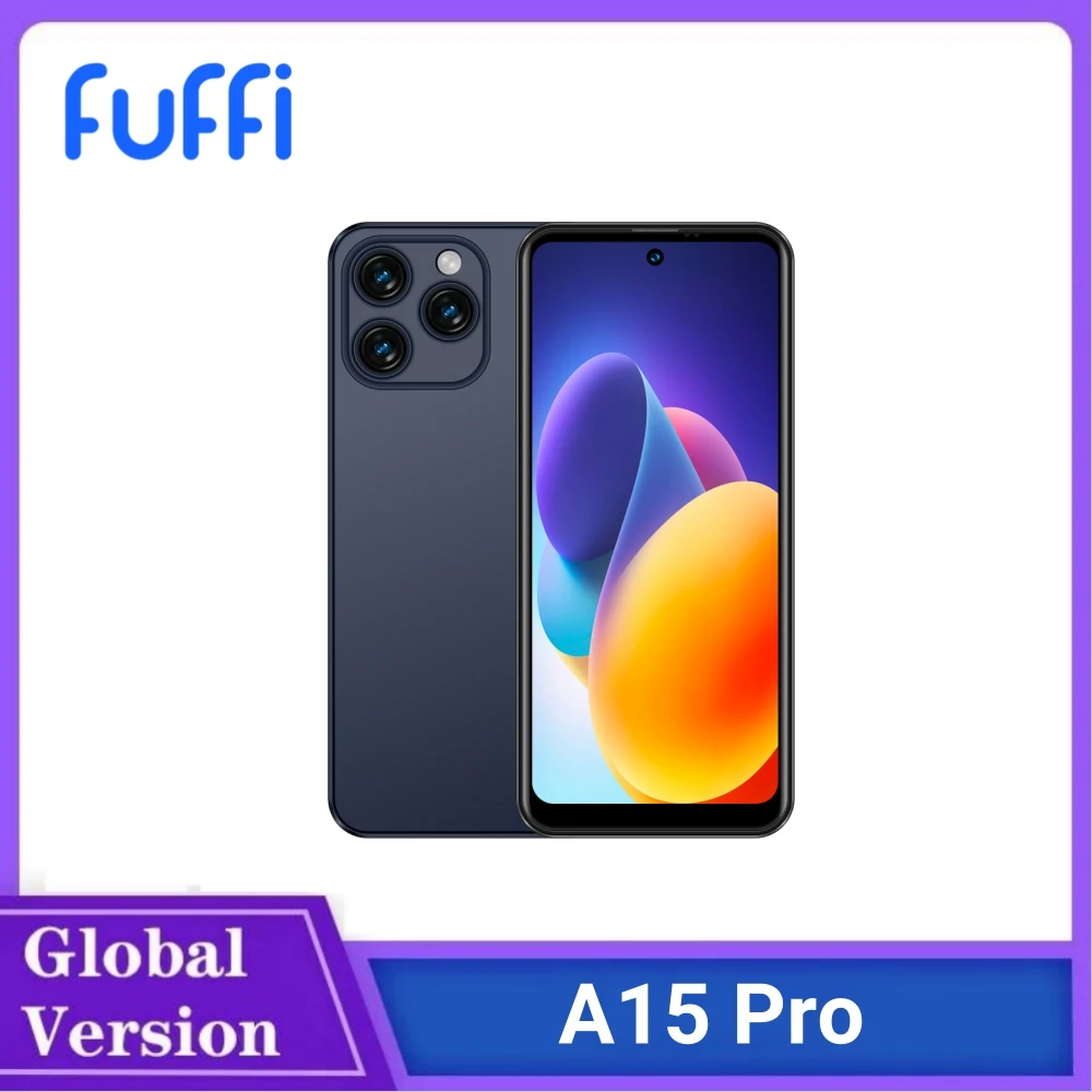 FUFFI-A15 Pro,Smartphone Android,6.8 inch,4GB RAM 128GB ROM,Dual SIM,Google Play Store,Cellphones,5000mAh,13+24MP,Mobile phones