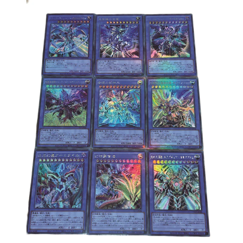 Yu-Gi-Oh! DIY UTR Flash card Blue-Eyes Chaos Dragon Dragon Magia Master Black Magician Anime Game Collection Card Festival gifts