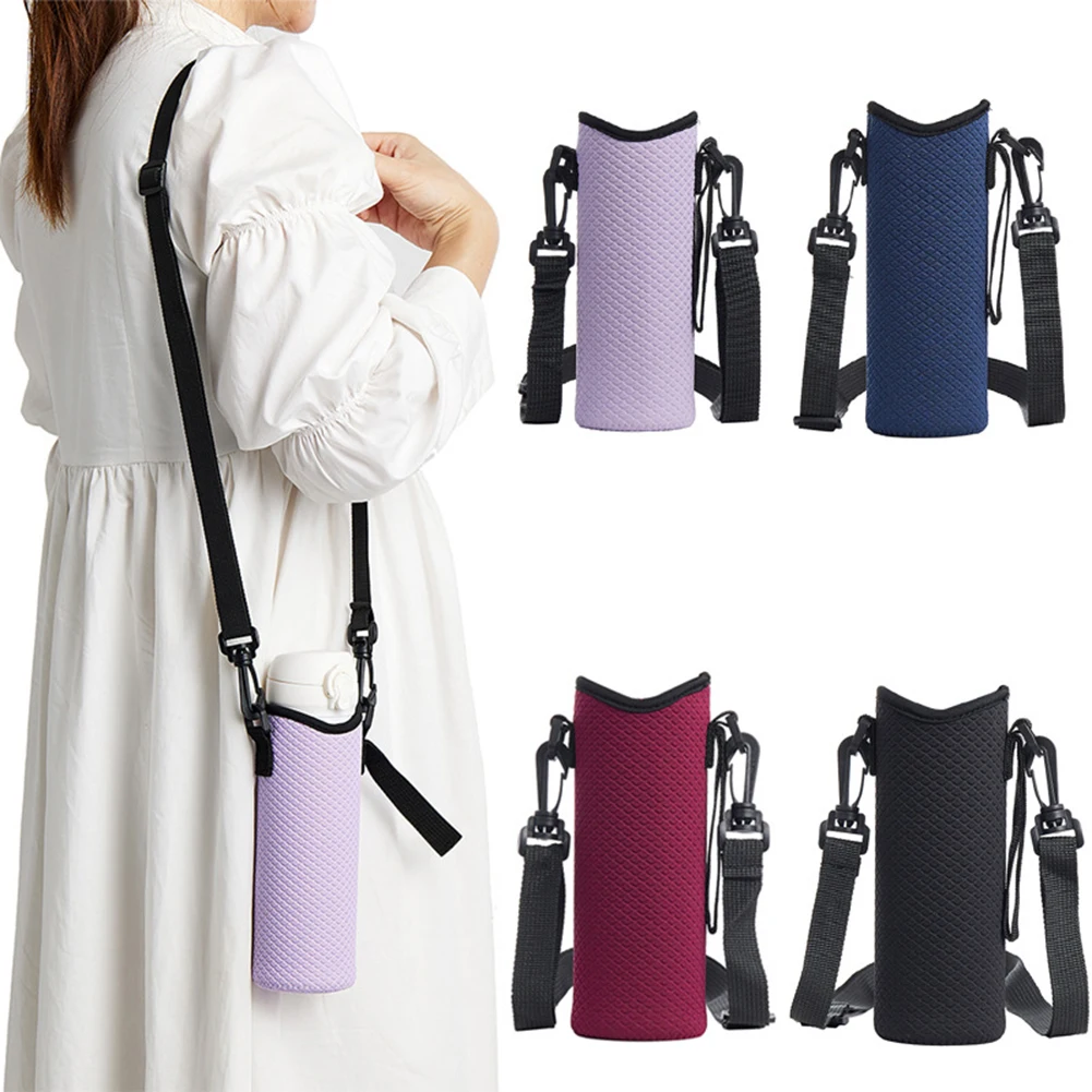 

Water Bottle Carrier Bag with Adjustable Shoulder Strap Insulated Water Bottle Cover Waterproof for Owala 24oz Cup Accessories