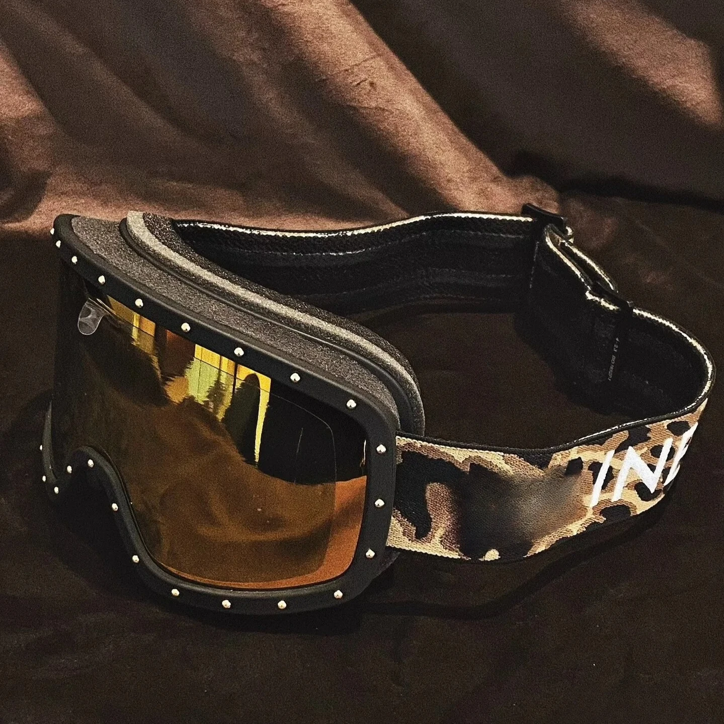 

Unisex Leopard Print Ski Goggles - Anti-Fog Anti-Radiation Comfort Fit Fashion Professional Ski Gear