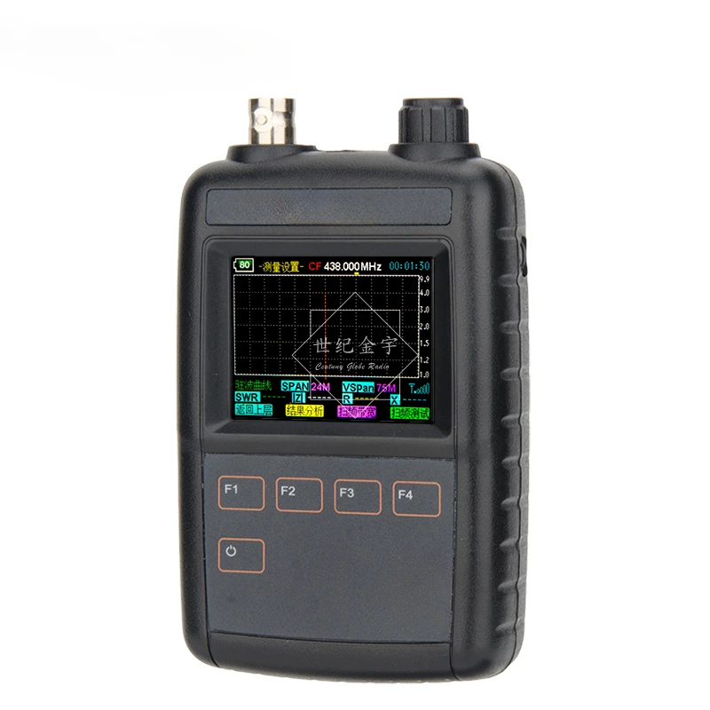 

Широкополосный УФ-антенный анализатор, иллюстрация векторного цветного экрана