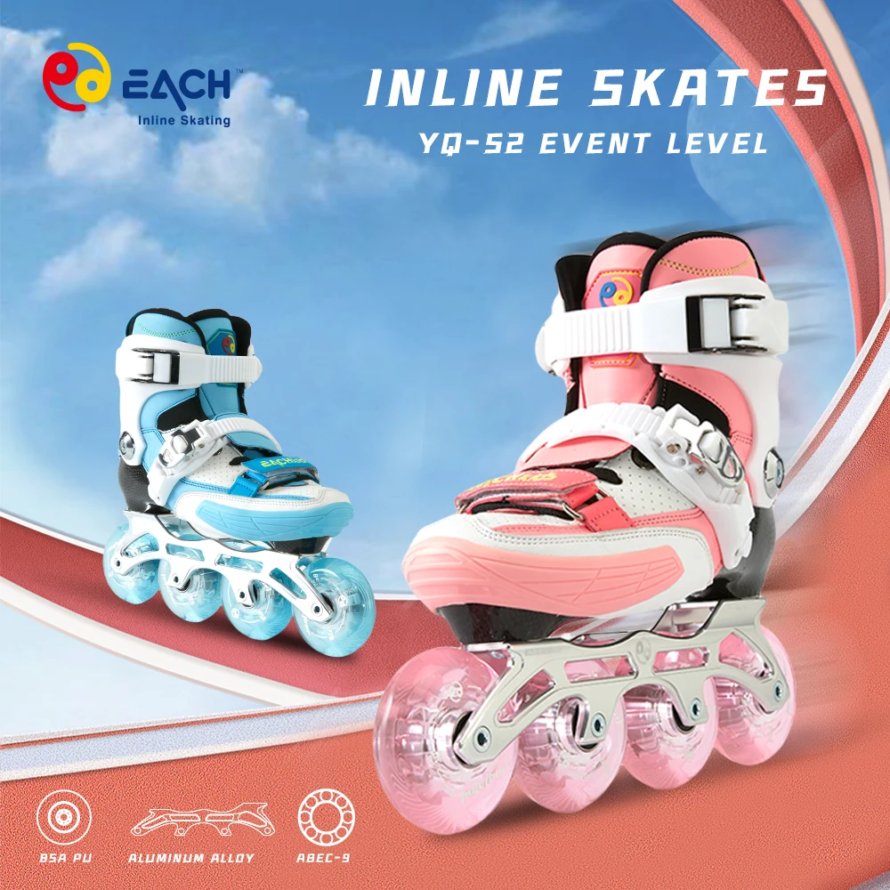 Popular Professional Inline Speed Racing Skates Wholesome Aluminum Chassis And Carbon Alloy Fashionable Adjustable Design Roller