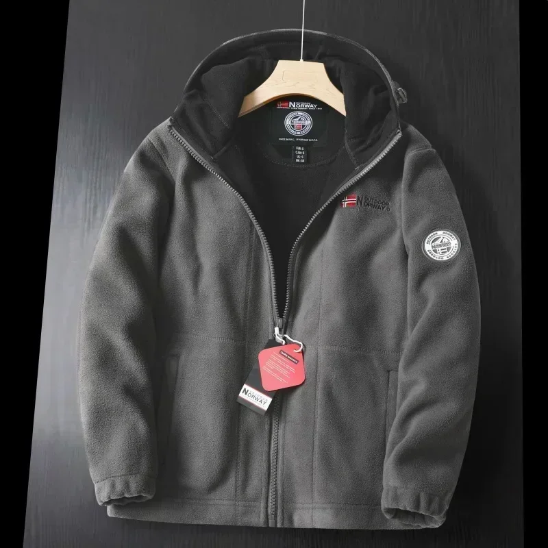 2024 New Winter Wool Jacket High-end Embroidered Thickened Fleece