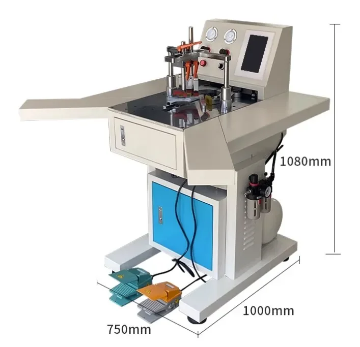 CNc nailing angle machine/Automatic cnc desktop pneumatic photo frame right angle corner nailing machine