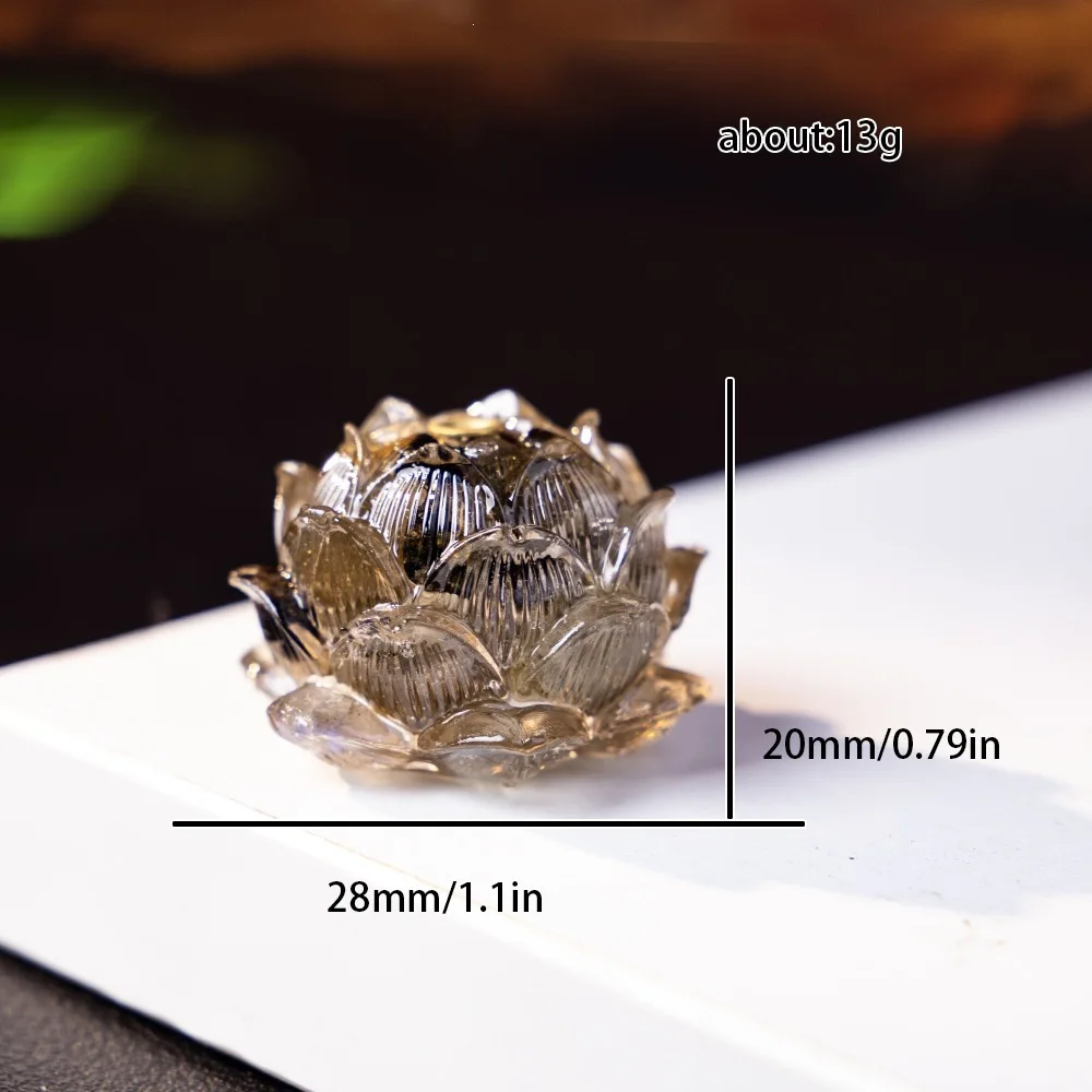 Natural Crystal Resin Multi-functional Lotus Incense Holder Accessory Rack Incense Burner Stick Incense Lotus Incense Tray Coil
