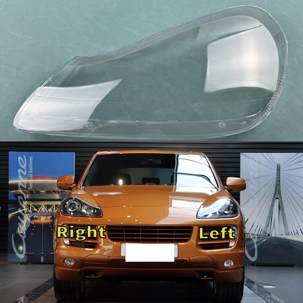 

For Porsche Cayenne 2007 2008 2009 2010 Headlight Cover Transparent Lampshade Lens Lamp Shell Plexiglass Auto Replacement Parts