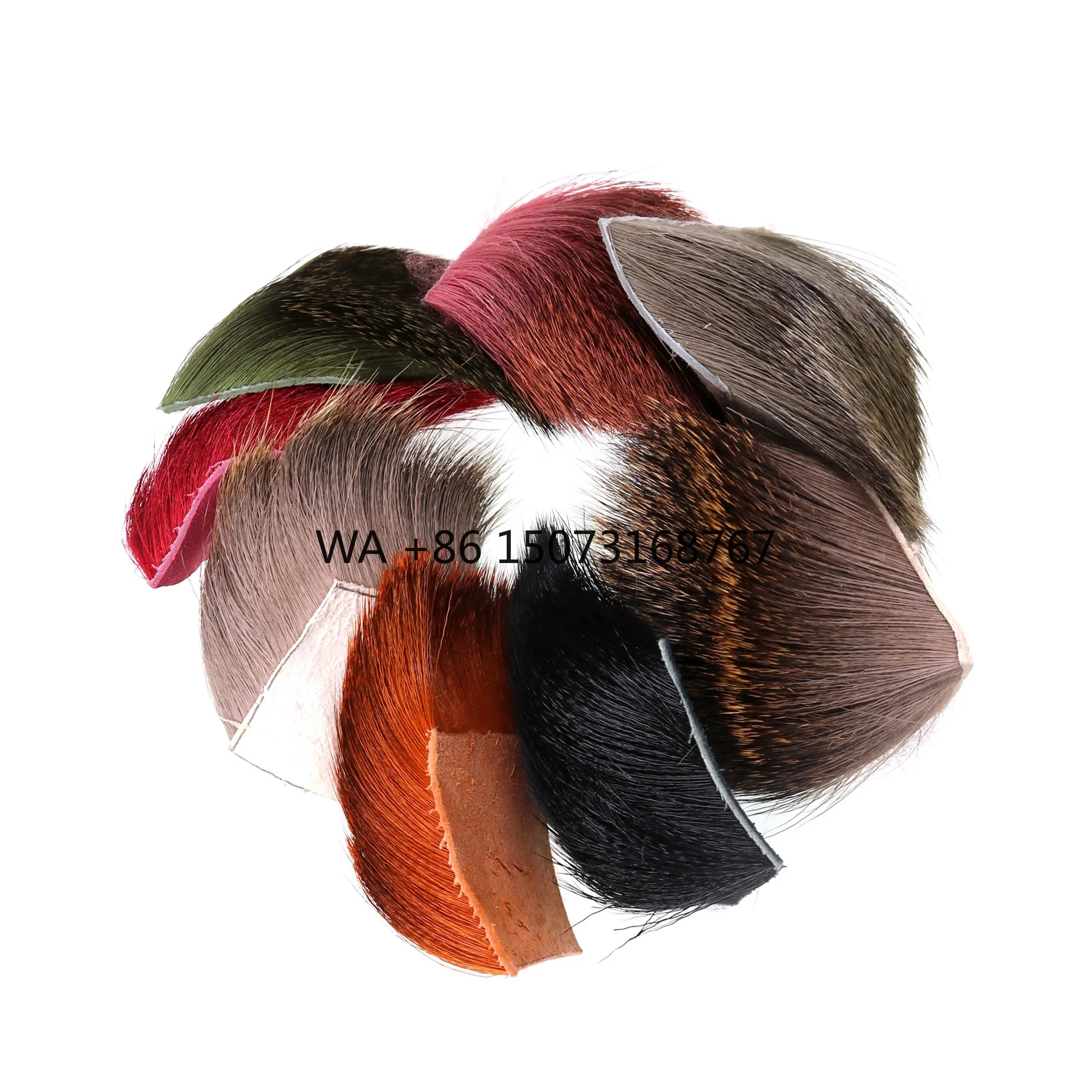 

5X5cm Dry Fly Tying Elk Deer Hair Patch for Caddis Zonker Mice Fishing Fly Dry Flies Tying Material