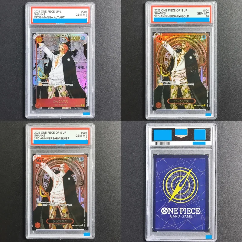 One Piece 2024: Los Emperadores del Nuevo Mundo (Op09) # Tarjeta Coleccionable de Juego 004 Shanks Manga con Arte Alternativo, Clasificación 10