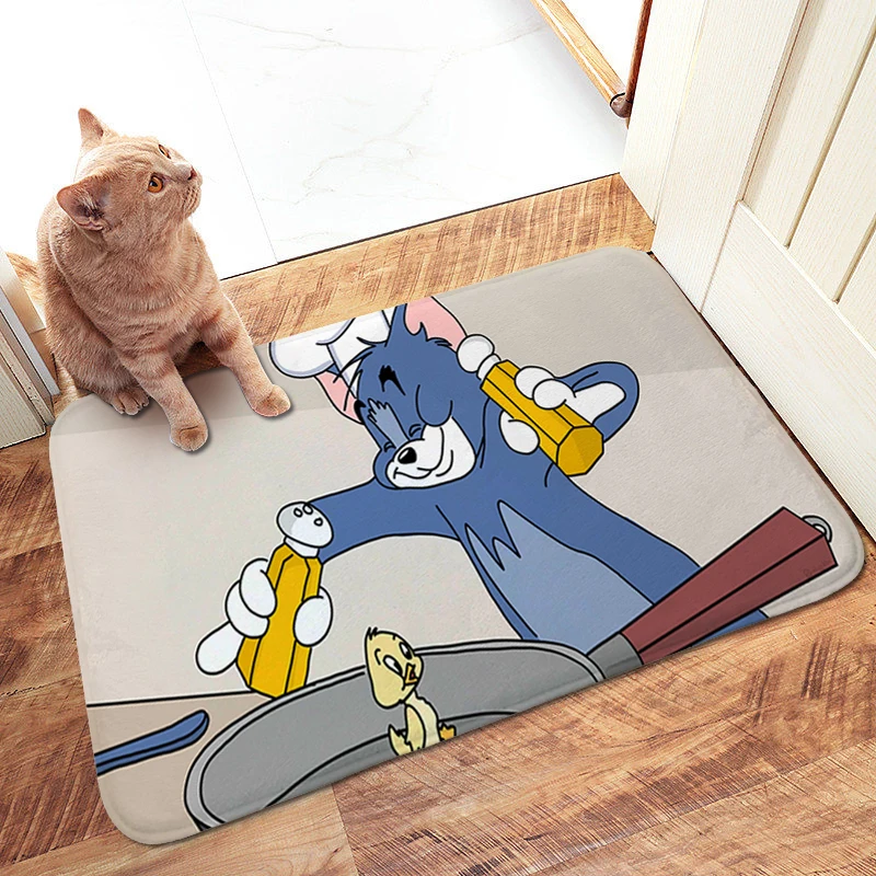 Kitchen Treadmill Rugs Z-Tom and Jerrys Non Slip Carpet Bedroom Floor Mats Front Doormat Useful Things Home Decorations Bathmat