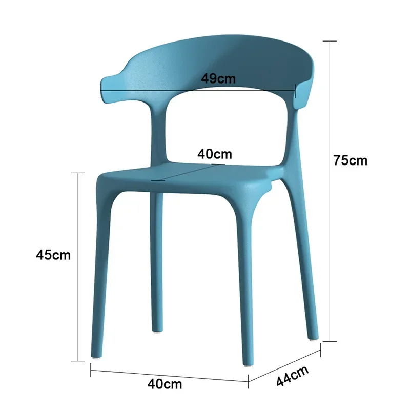 Silla de comedor de plástico ergonómica nórdica, dormitorio de boda, jardín al aire libre, silla móvil, ordenador, Sedie Pieghevoli, muebles de