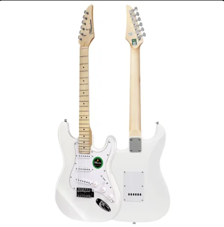 Fabricantes OEM Guitarra Electrica ST Instrumento musical Kit de bricolaje Guitarra eléctrica individual Guitarra eléctrica de color blanco