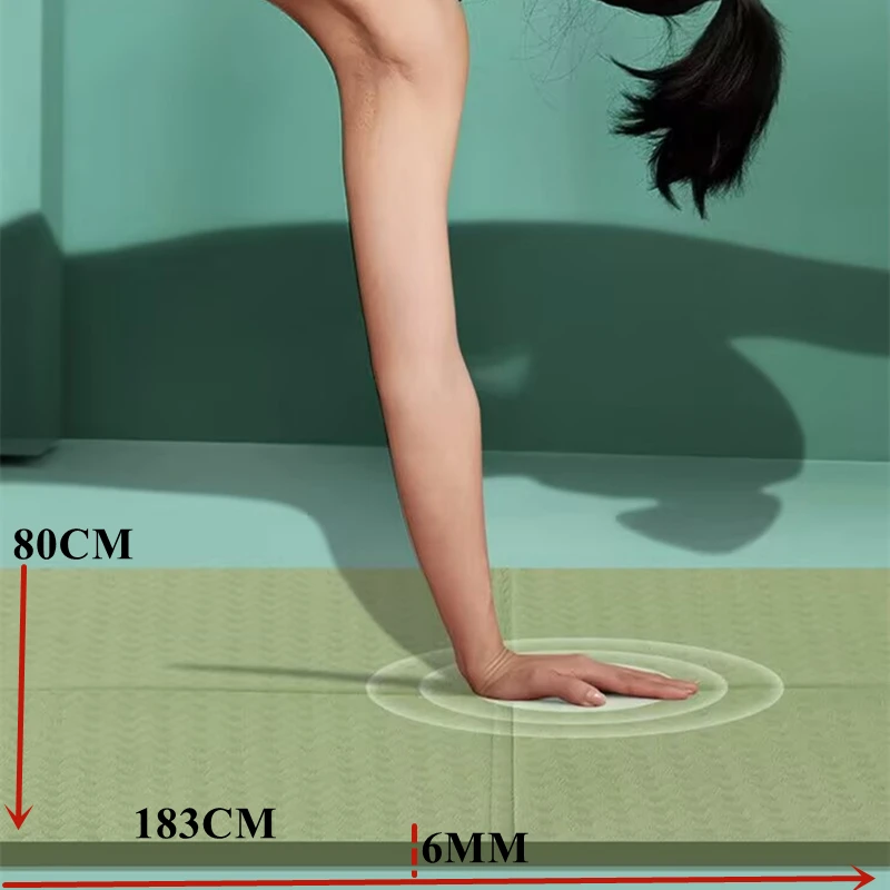 

Fold Yoga Mat Anti-skid 1830×600x6mm Thick Yoga Matt Exercise Yoga and Pilates Gymnastics Mat Sports Fitness Mat Comfort Foam