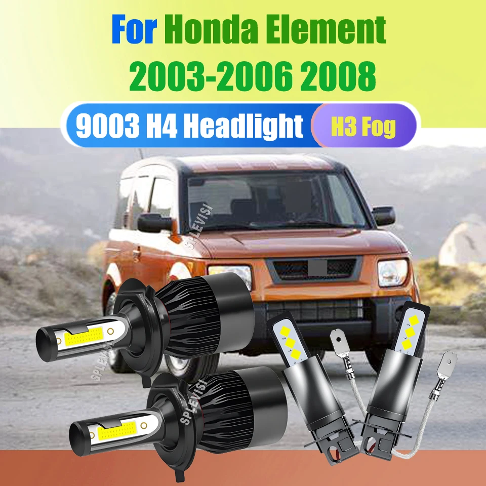 

H4 H3 Led Xenon White Headlamp Fog Light - A Must-Have for Every Car Enthusiast For Honda Element 2003 2004 2005 2006 2008