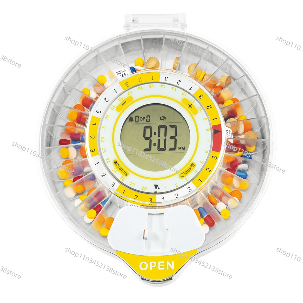 Smart Pill Dispenser Pill Box Organizer with Automatic Locking and Timing Wifi Bluetooth Digital Pill Dispensers Dementia