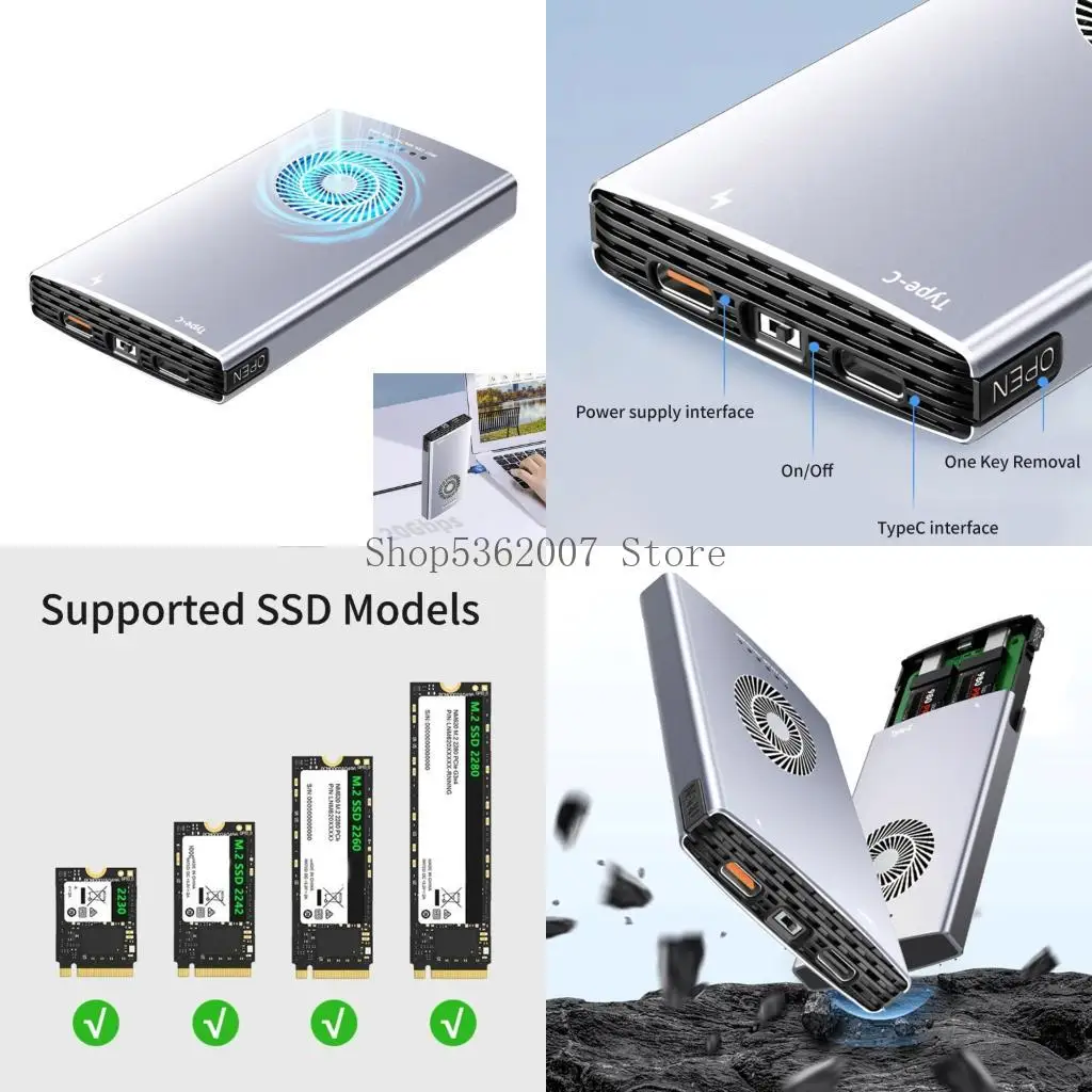 two-channel-m2-nvme-externals-enclosure-20gbps-speed-shockproof-metal-auto-hibernates-40jb