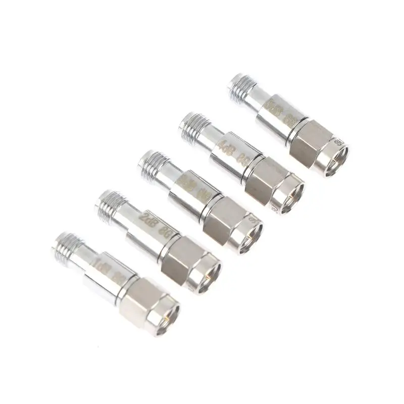 1PCS DC-8Ghz SMA Coaxial Fixed Attenuator 2W 1dB/2dB/3dB/4DB/5dB/ SMA Coaxial Fixed Attenuator