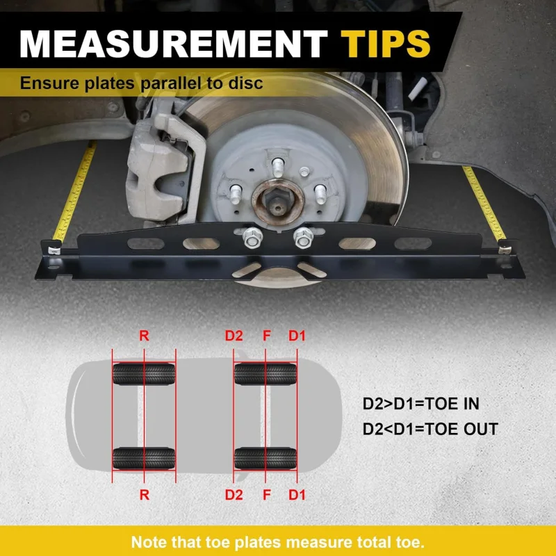 Wheel Alignment Plate Tool Kit Car Shoe Toe Plate Wheel Alignment Tool,Suitable for Cars view 4