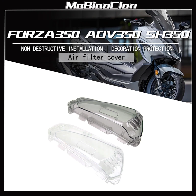 

For Honda Forza350 FORZA 350 ADV350 Modification Air filter cover air filter housing transparent air filter cover accessories