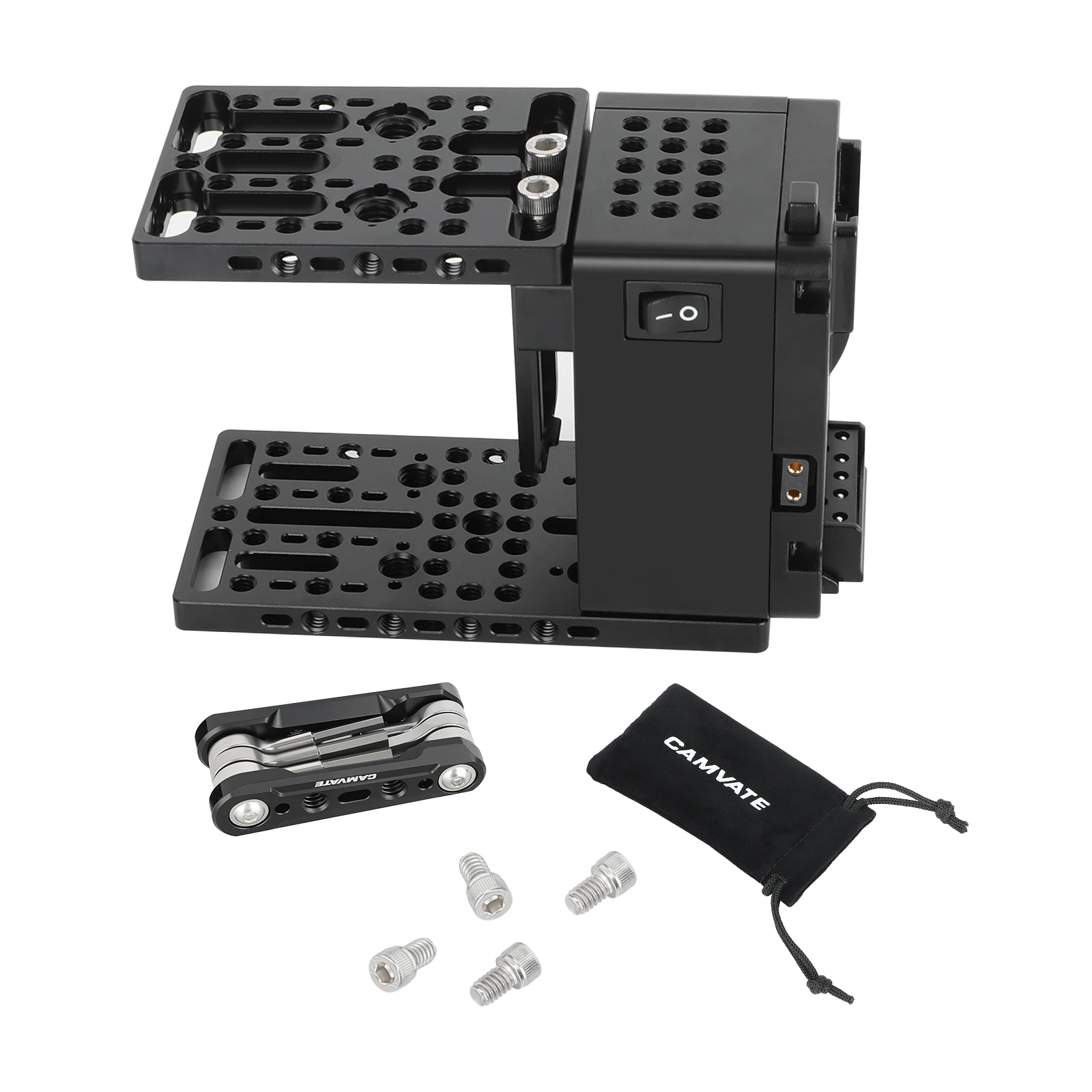 CAMVATE لسوني A7M4/A7S3 وحدة توسيع قفص الكاميرا Cineback متوافق مع Tilta TA-T16 ل SmallRig 4183