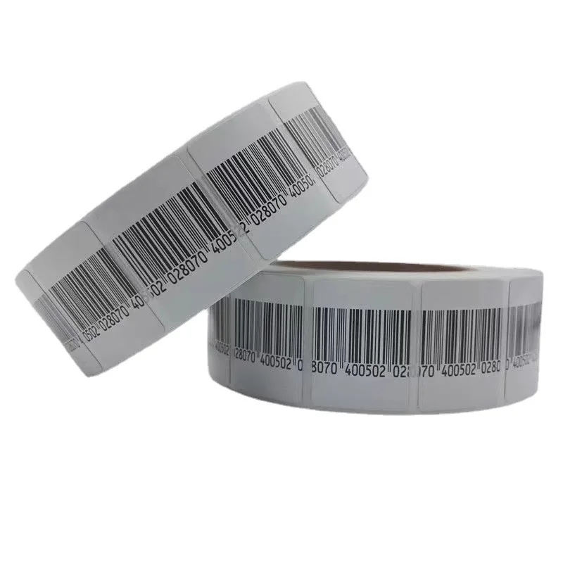 1000pcs/Roll EAS RF Alarm Sticker Retail Security Anti Theft Tag 8.2mhz Self adhesive Barcode Soft Label for Supermarket