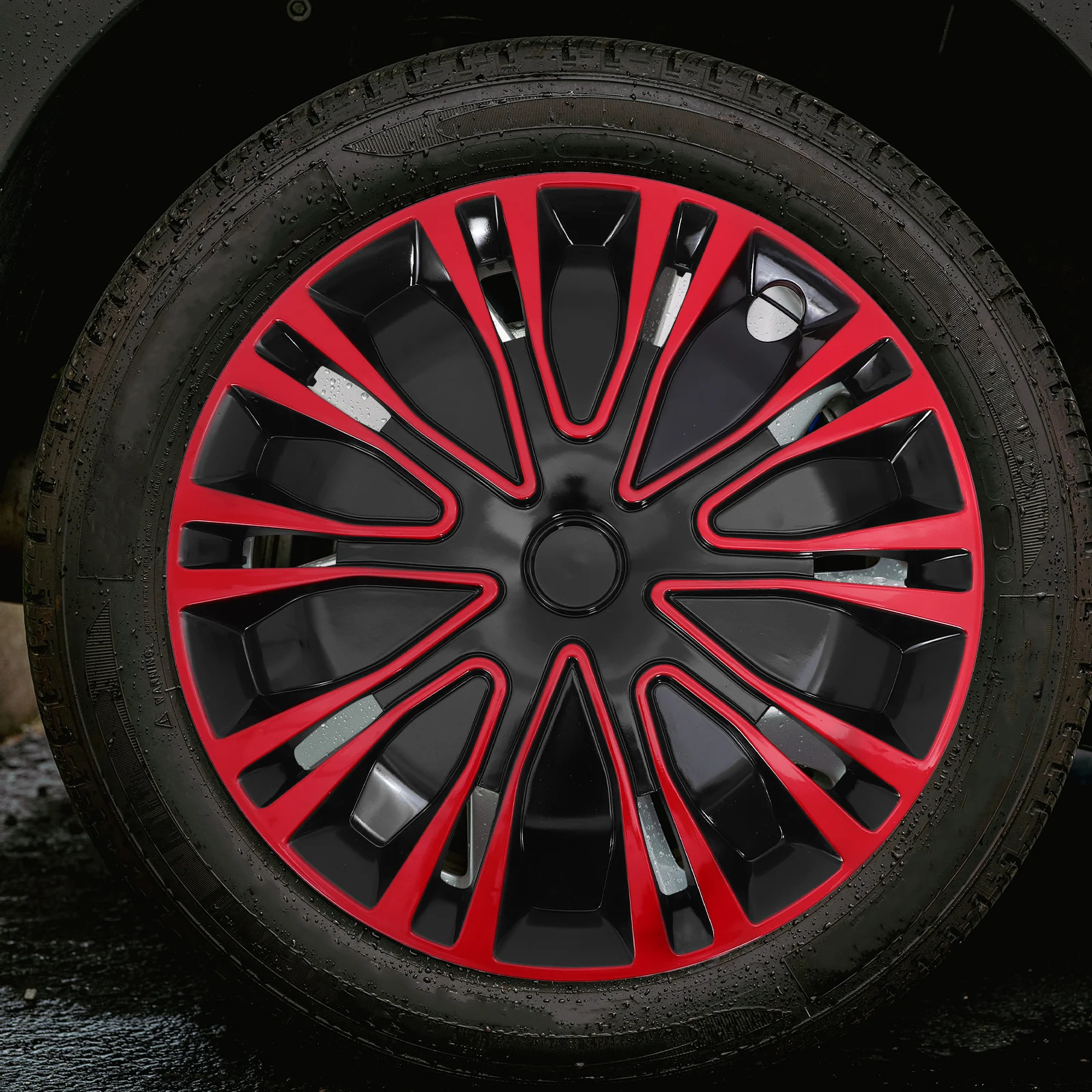 

14 Inch Black Hubcaps for Cars Universal Wheel Hub Covers Rim Decorative Protective Tire Attachments Car Accessories