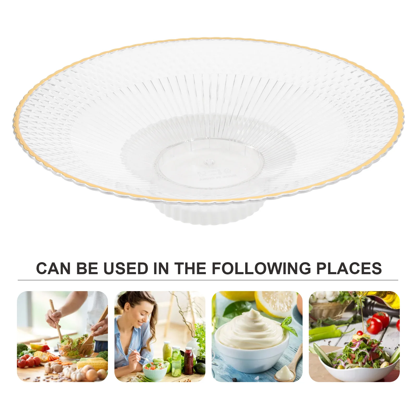 

Detachable Base Lightweight Fruit Snack Draining Storage Tray Stainless Steel Dessert Plate For Home Party Coffee Table Serving