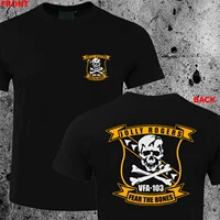 Camiseta Naval Jolly Rogers VFA-103 con emblema del símbolo del escuadrón, 100% algodón, cuello redondo, manga corta, camiseta informal de verano para hombre, talla S-3XL
