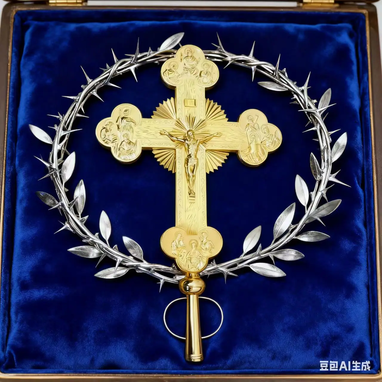 New Design Religious Supplier Manufactures Orthodox Catholic Grand Cross Double-sided 4 Angels 12 disciples Passion Parade Cross